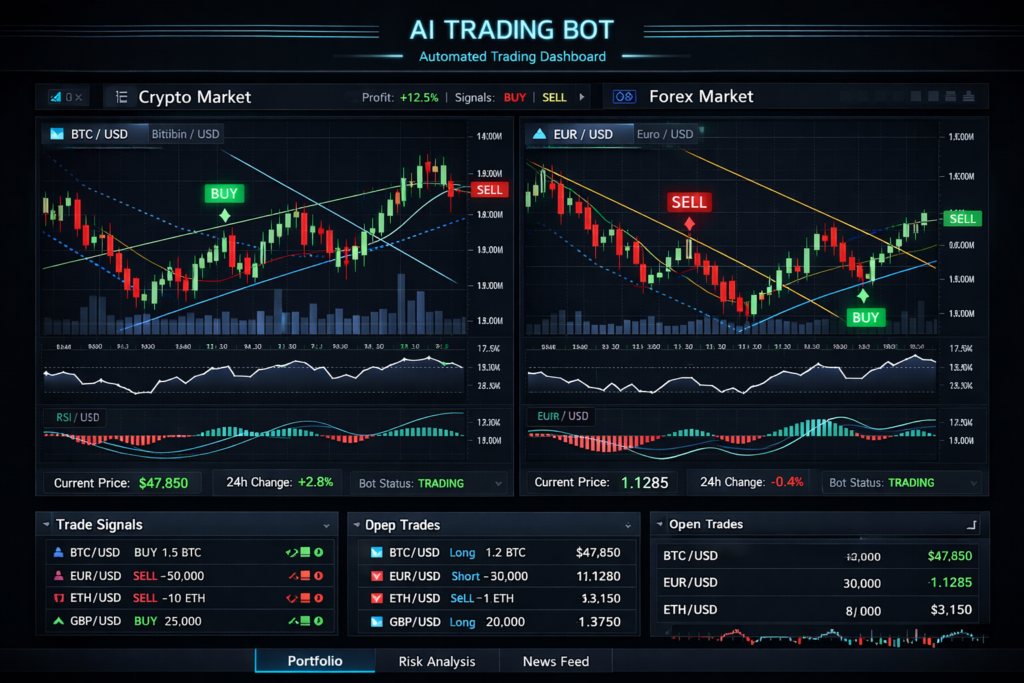 Trend trading bot strategies dashboard Trend trading bot strategies dashboard